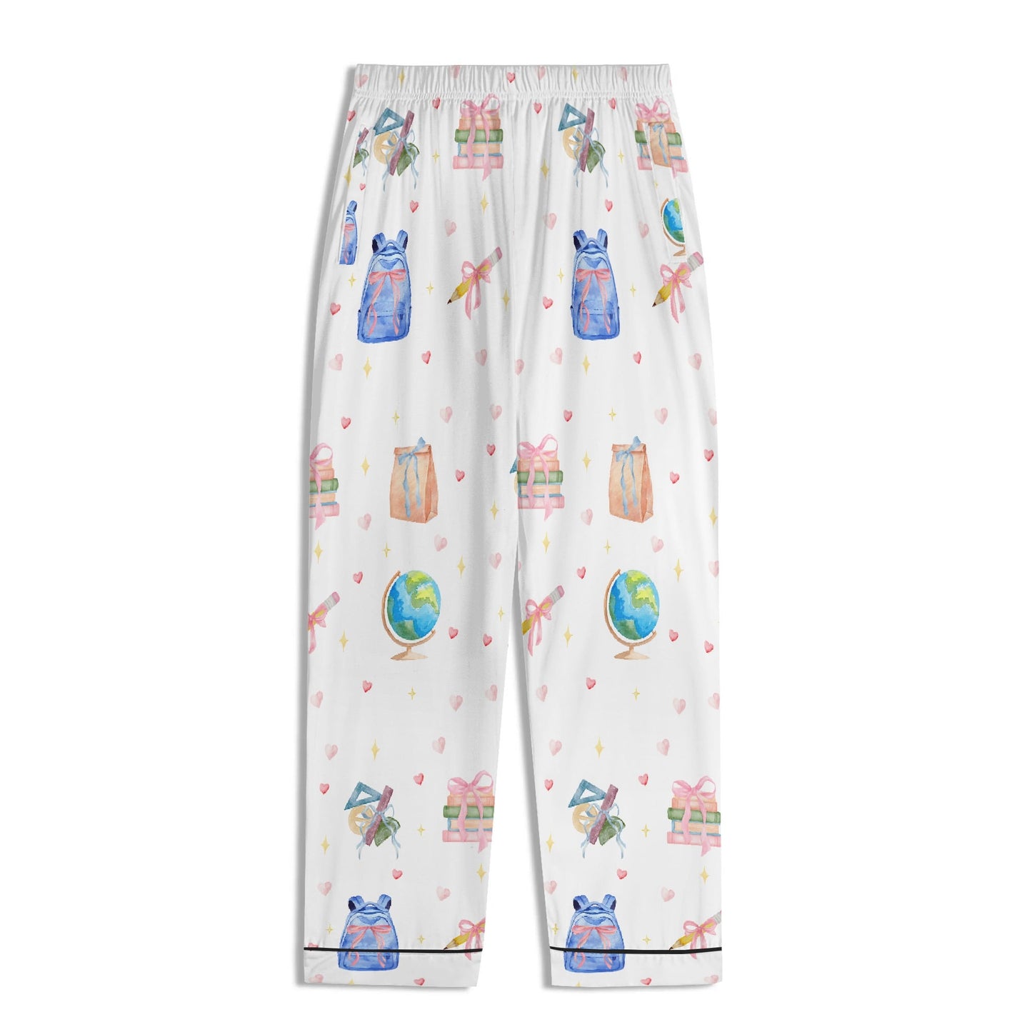Back to School Adventures Kids Pajama Set with Pockets