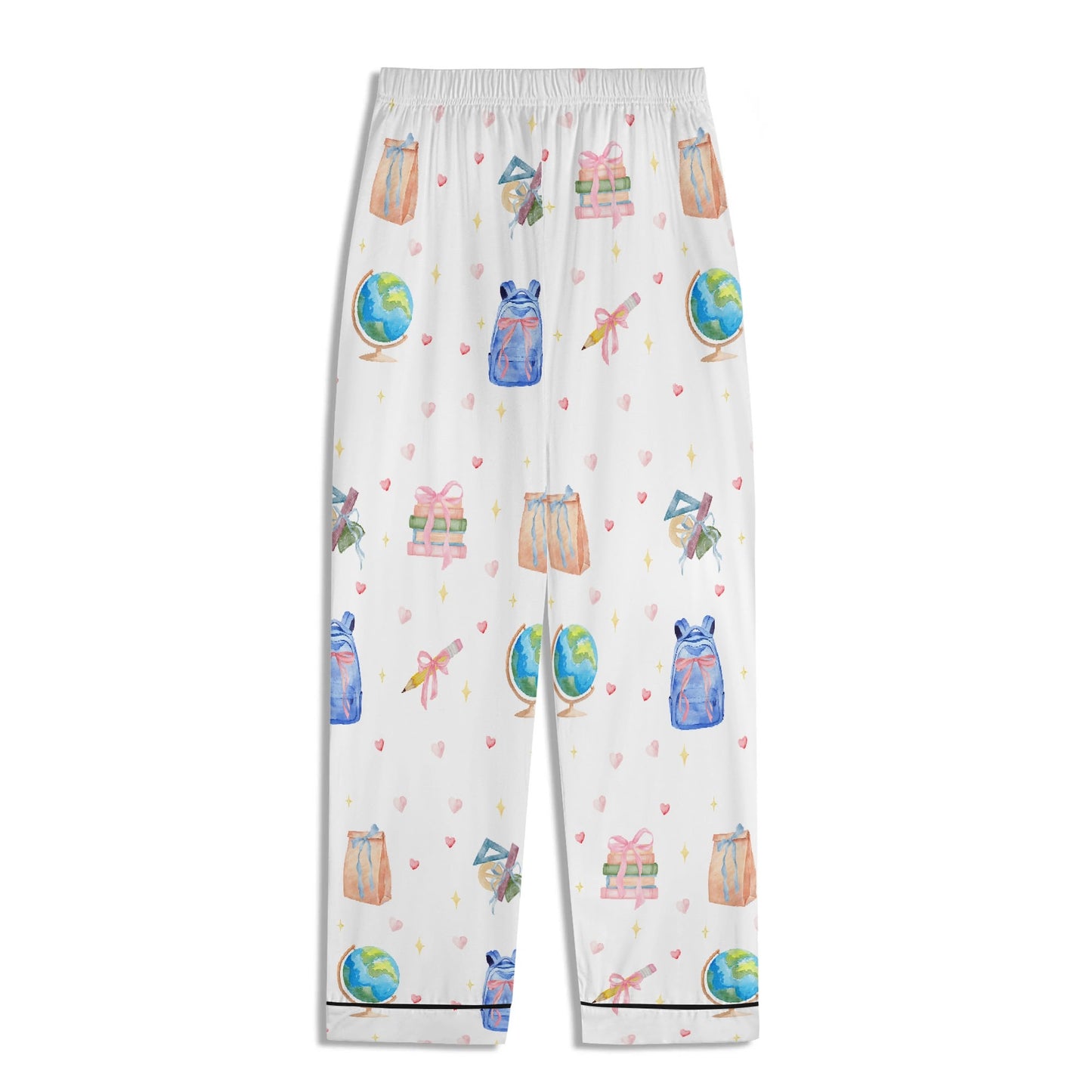 Back to School Adventures Kids Pajama Set with Pockets