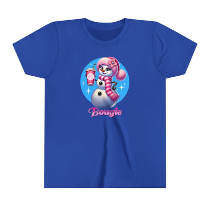 Bougie Snowwoman ❄️ ☕ ✨ Youth Short Sleeve Tee ✨ - Whippie's