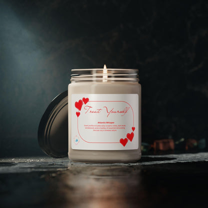 ✨ Treat Yourself ✨ Scented Soy Candle (9oz) 🕯️ Indulge your senses, relax your mind. - Whippie's