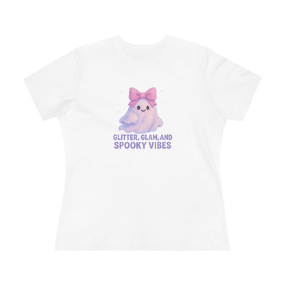 Glitter, Glam, & Spooky Vibes Women's Relaxed Tee - Whippie's