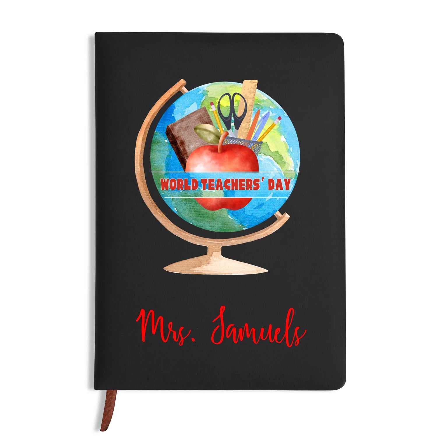 World Teachers Day PU Leather Notebook - Personalizable