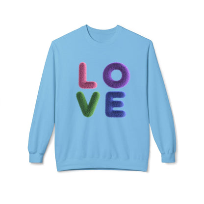 Fuzzy Love - Unisex Fleece Sweatshirt - Spread the Love ❤️ - Whippie's