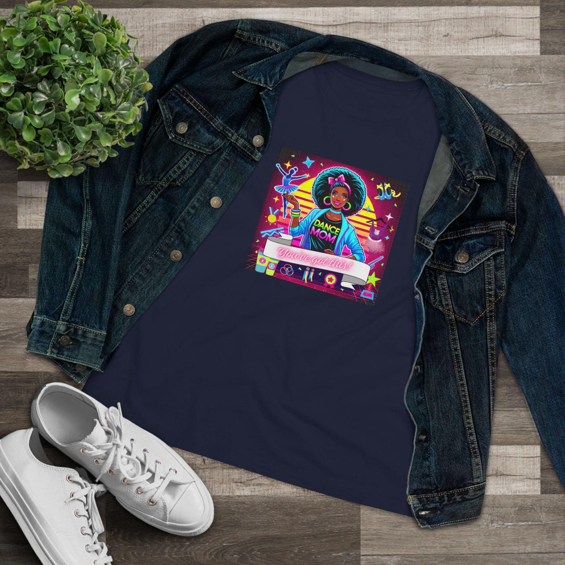 You've Got This! Dance Mom (Black Mom) - A Sparkling Performance ⭐️ Women's Softstyle Tee - Whippie's