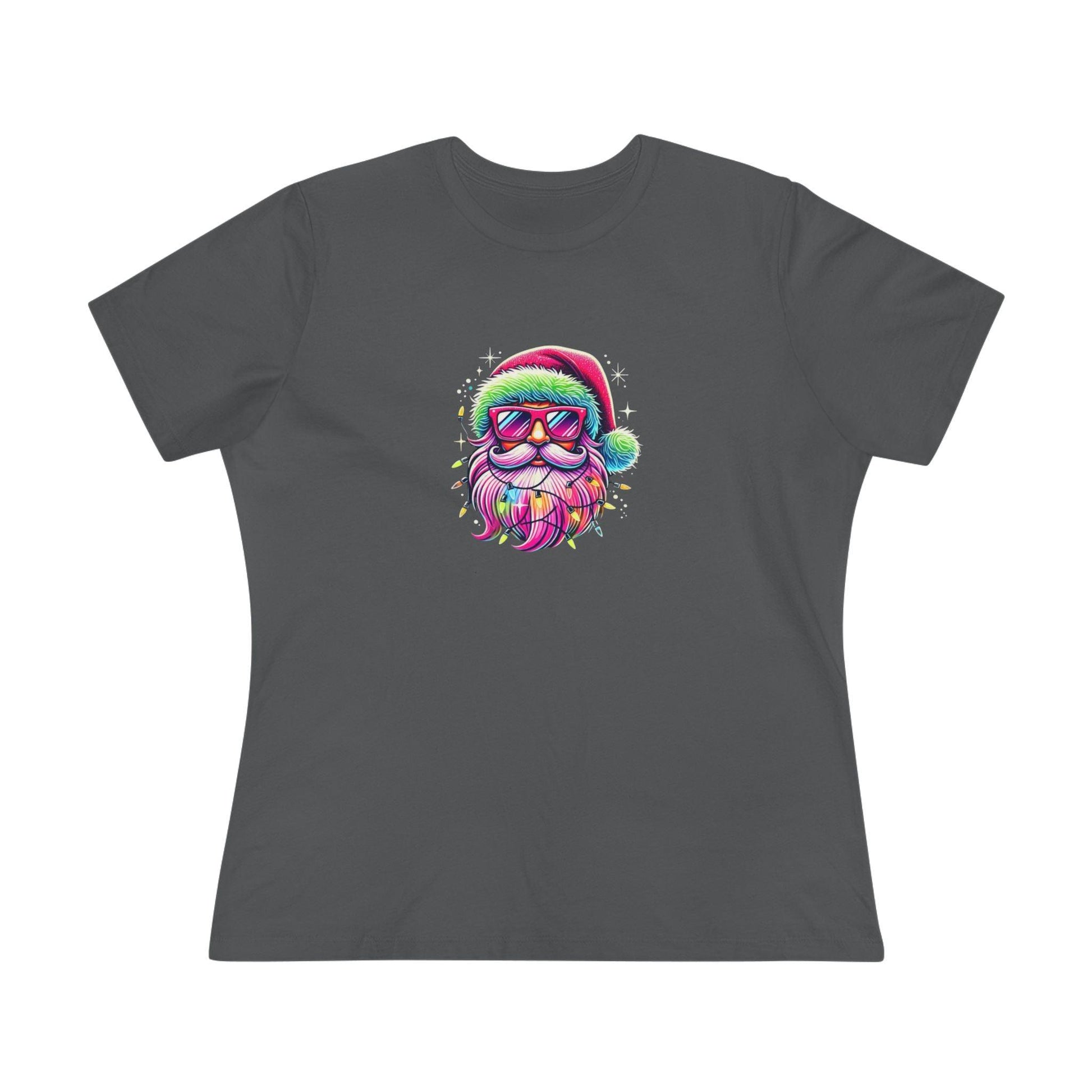 Shine Bright Like Santa! Merry and Bright! 🎅🏻✨🌈 - Women's Softstyle Tee - Whippie's
