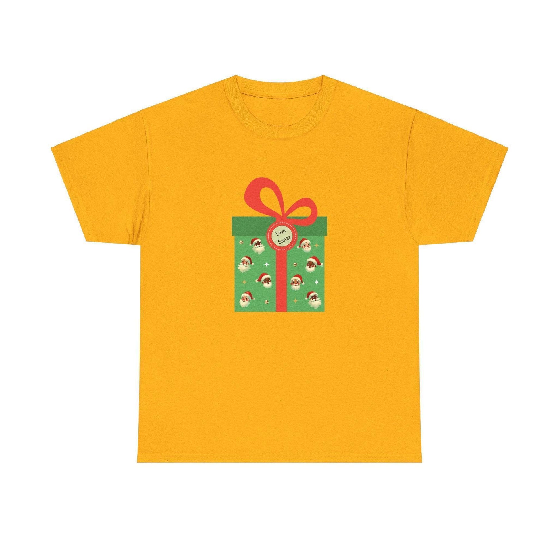 Love Santa Present 🎅 Unisex Heavy Cotton™ Tee! - Whippie's