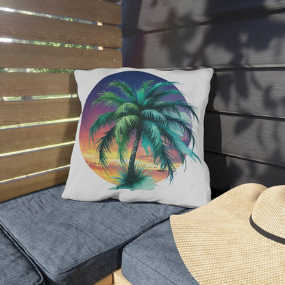 🌅 Tropical Sunset Paradise 🌴 Outdoor Pillow ✨ Bring the tropical vibes home! - Whippie's