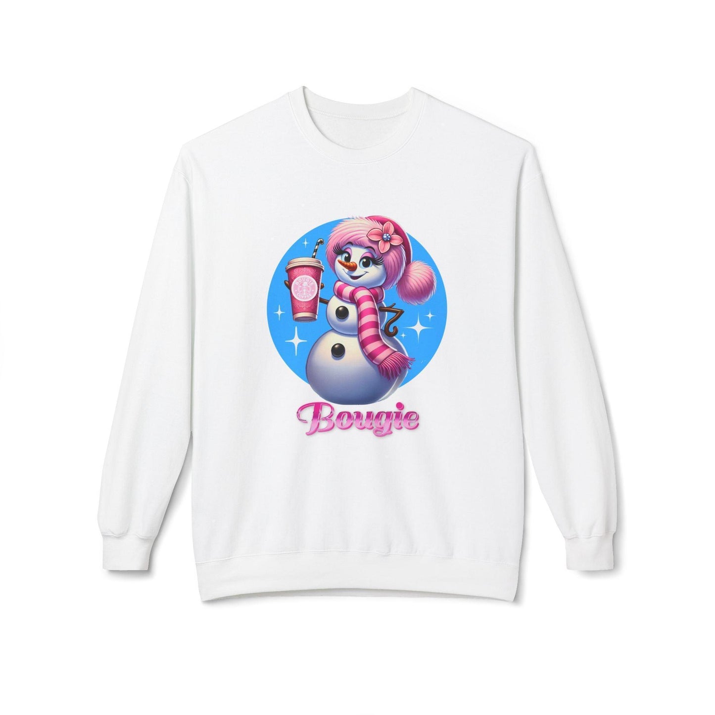 Bougie Snowwoman ❄️⛄☕ Unisex Fleece Sweatshirt ✨ - Whippie's
