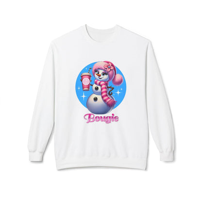 Bougie Snowwoman ❄️⛄☕ Unisex Fleece Sweatshirt ✨ - Whippie's