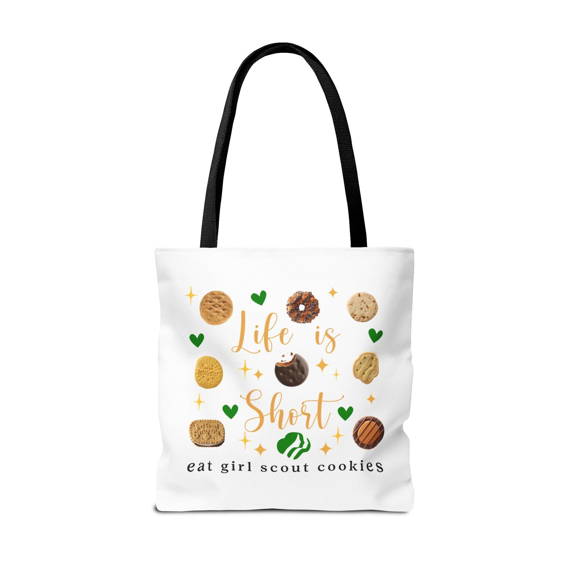 Life is Short, Eat Girl Scout Cookies Tote Bag 🍪❤️ - Whippie's