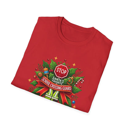 Santa's Favorite Crossing Guard Unisex Tee 🛑🎅 - Whippie's
