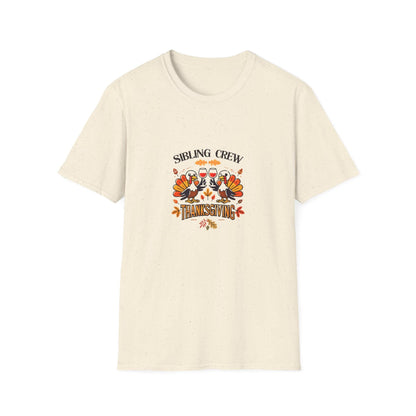 Thanksgiving Sibling Crew - Wine Unisex T-Shirt - Whippie's
