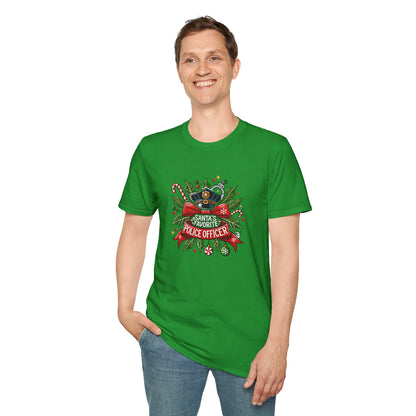 Santa's Favorite Police Officer Tee - Festive & Brave!