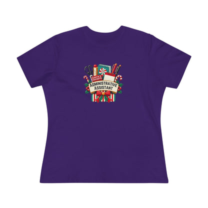 Santa's Favorite Administrative Assistant - Women's Softstyle Tee - Whippie's
