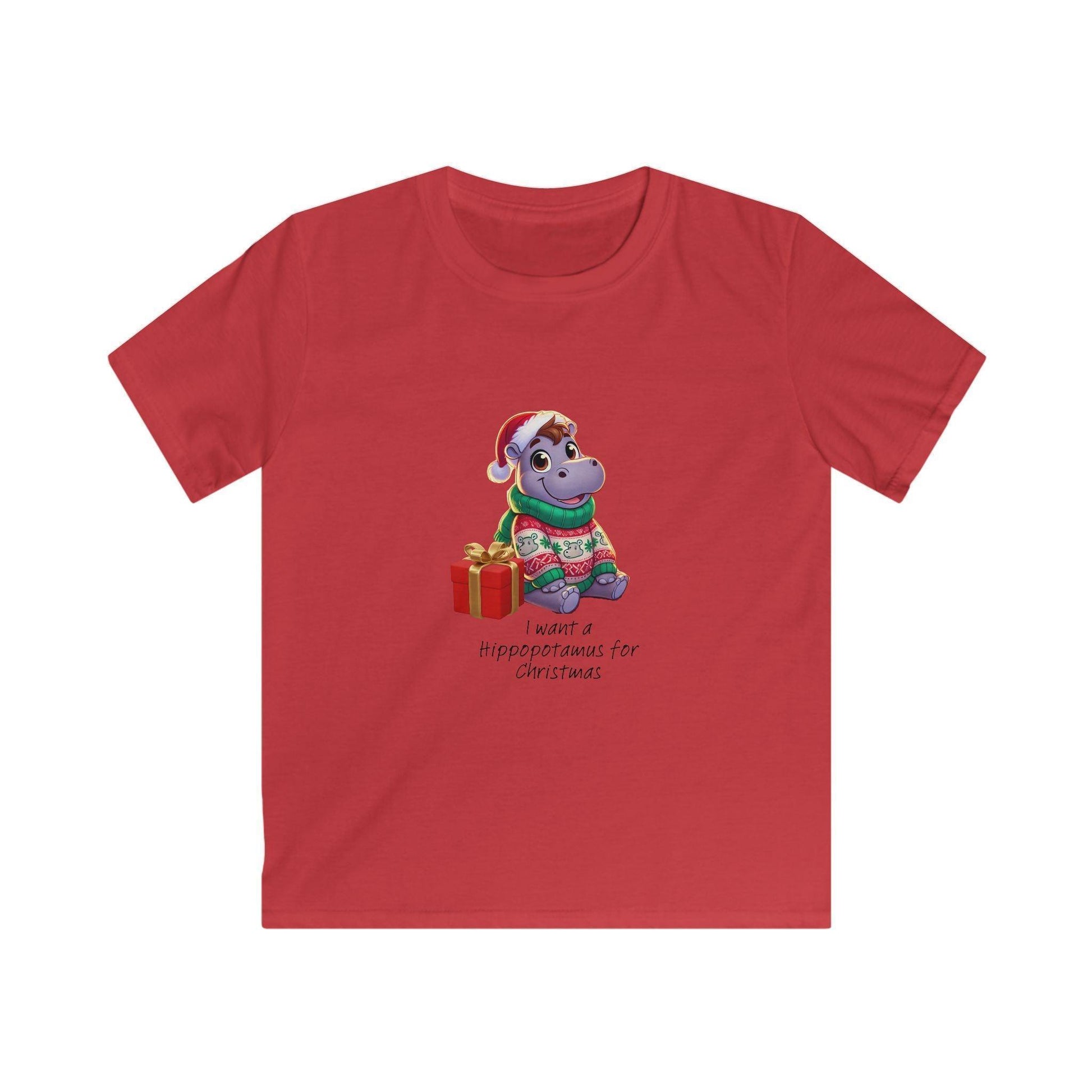 I Want a Hippopotamus for Christmas 🦛🎄 Boy Hippo - Kids' Tee! 🎁✨ - Whippie's