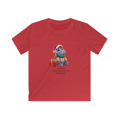 I Want a Hippopotamus for Christmas 🦛🎄 Boy Hippo - Kids' Tee! 🎁✨ - Whippie's