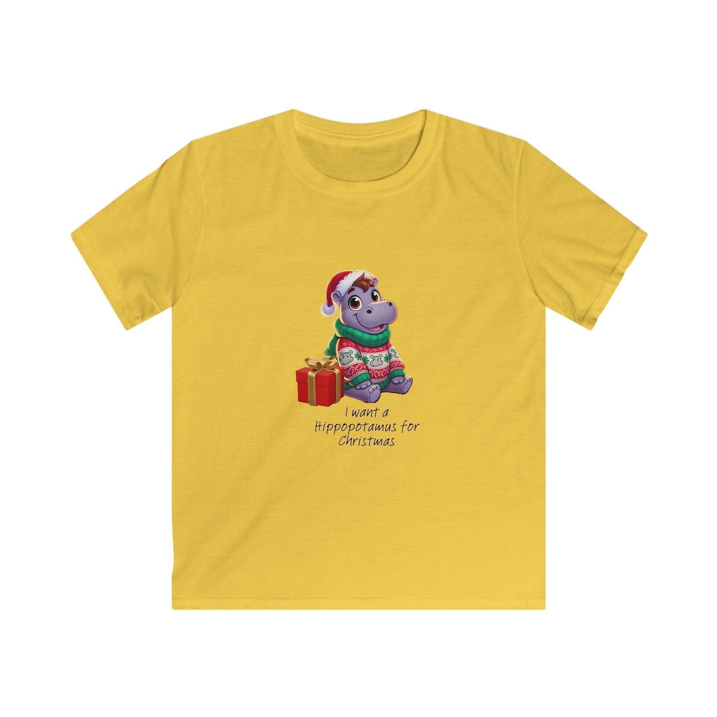 I Want a Hippopotamus for Christmas 🦛🎄 Boy Hippo - Kids' Tee! 🎁✨ - Whippie's