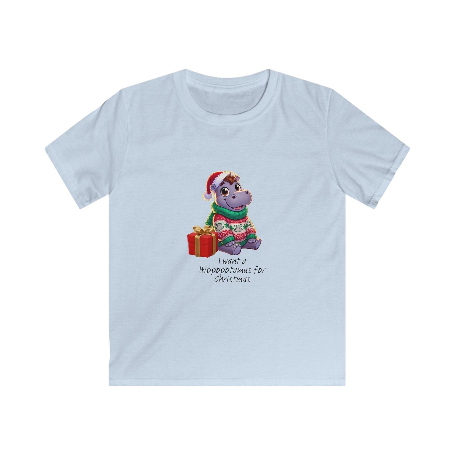 I Want a Hippopotamus for Christmas 🦛🎄 Boy Hippo - Kids' Tee! 🎁✨ - Whippie's