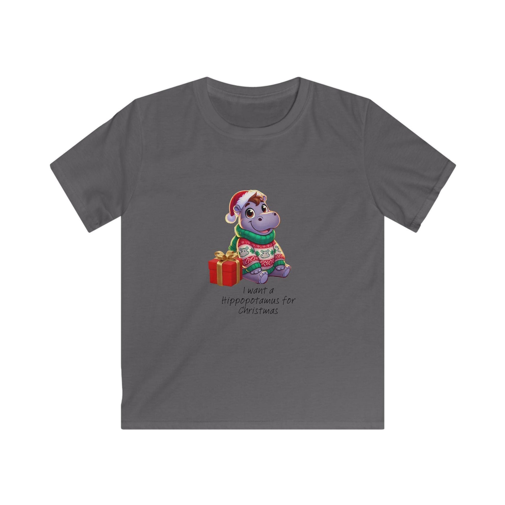 I Want a Hippopotamus for Christmas 🦛🎄 Boy Hippo - Kids' Tee! 🎁✨ - Whippie's