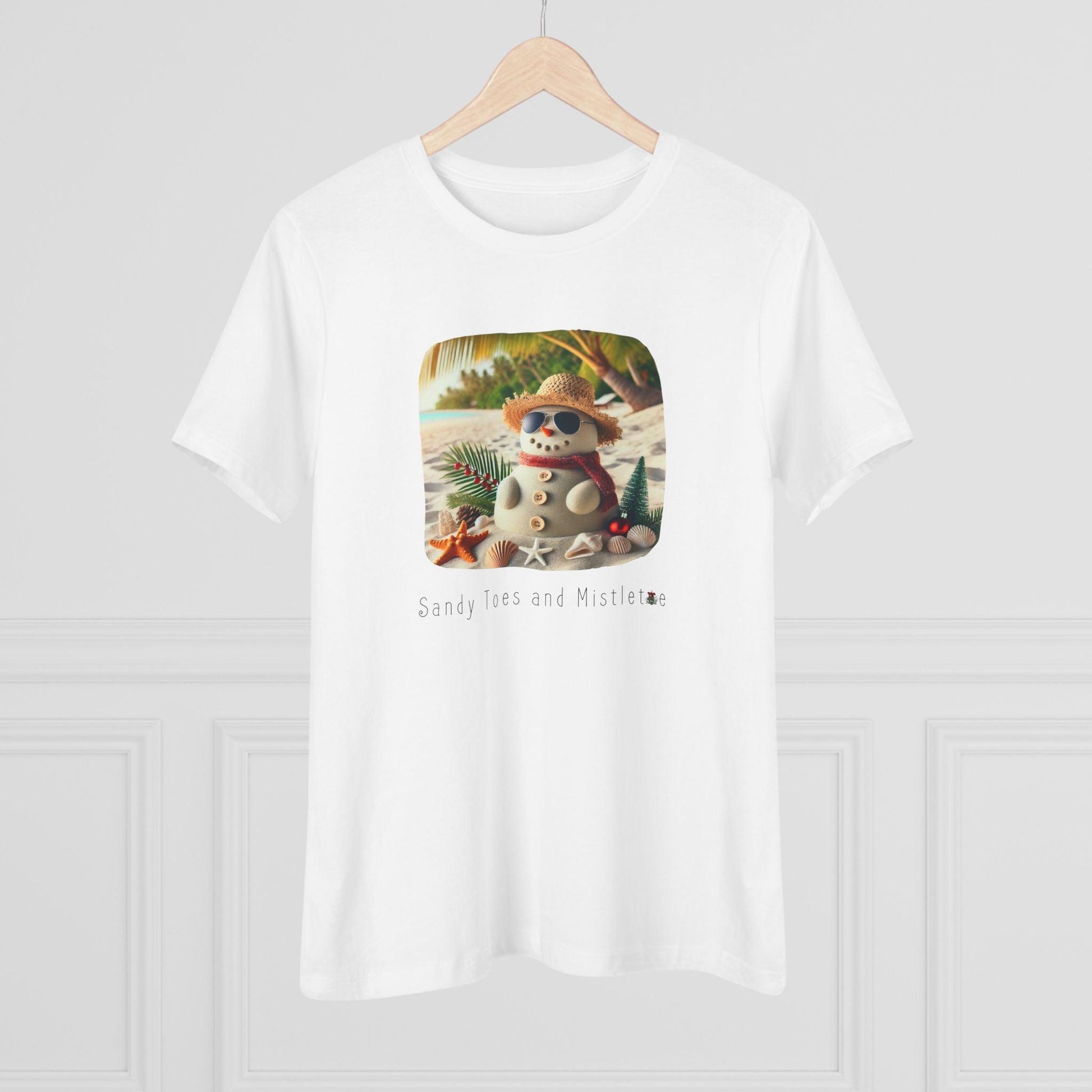 🏖️ Sandy Toes & Mistletoe ☃️ Women's Tee ✨ - Whippie's