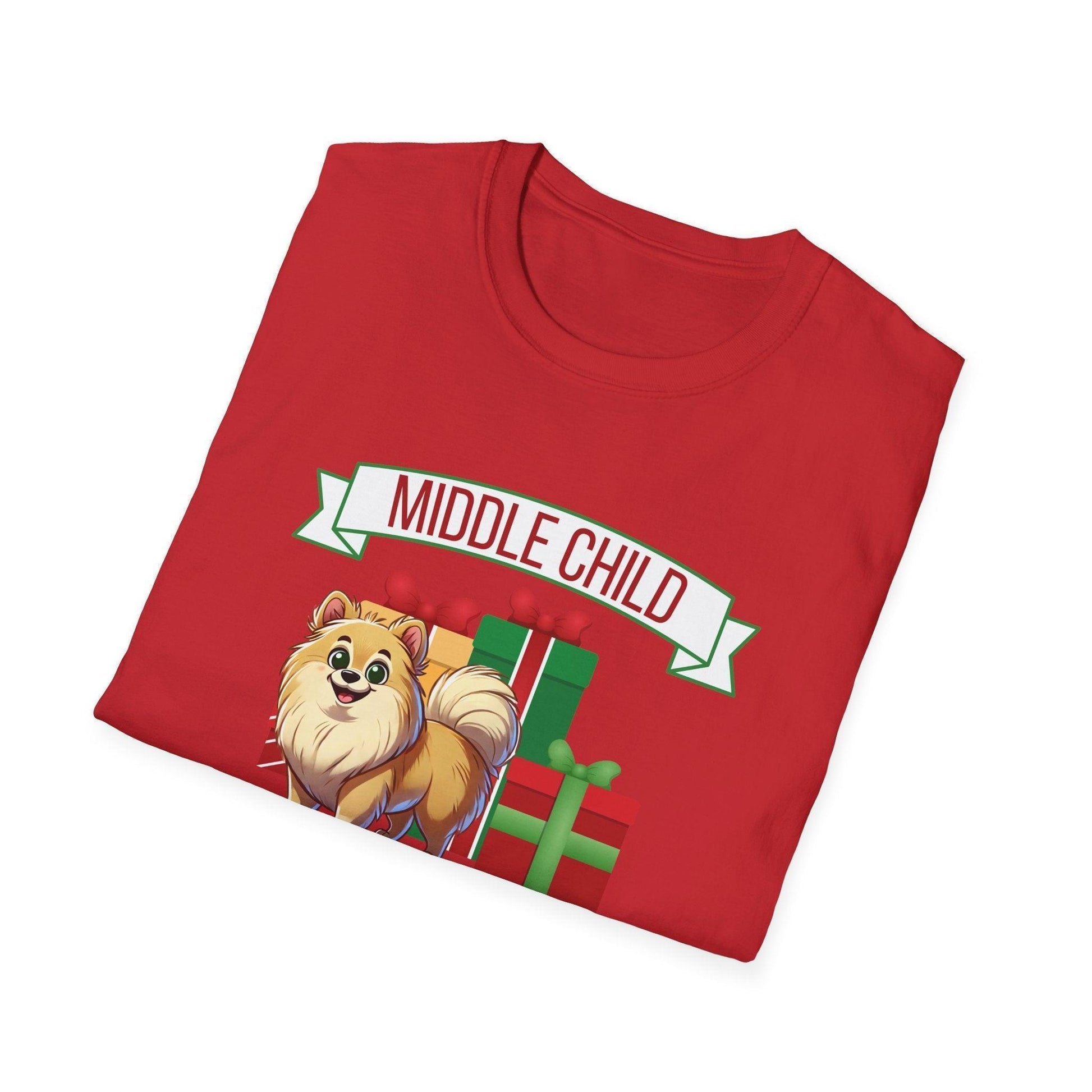 Middle Child, The Favorite 🎁🐶 Pomeranian - Unisex Tee! 🎁👑 - Whippie's