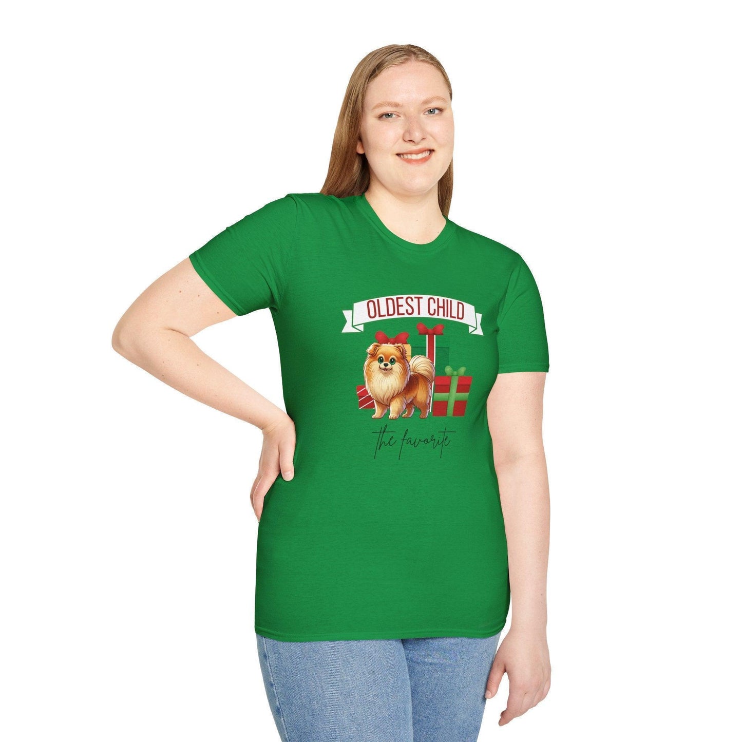 Oldest Child, The Favorite 🎁🐶 Pomeranian - Unisex Tee! 🎁👑 - Whippie's