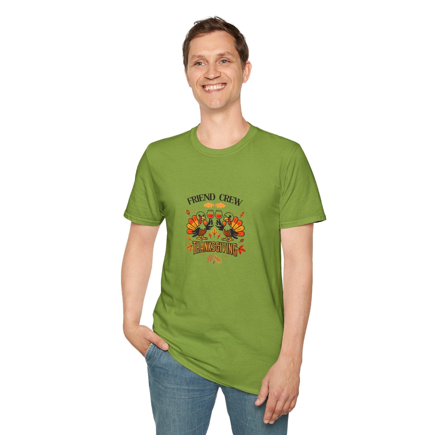 Thanksgiving Friends Crew - Cheers to the Crew! 🦃🥂🍁 Unisex T-Shirt - Whippie's