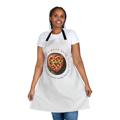 🍕 I ❤️ You More Than Pizza! 🍕 Unisex Apron ✨ Cook up some love in the kitchen! - Whippie's