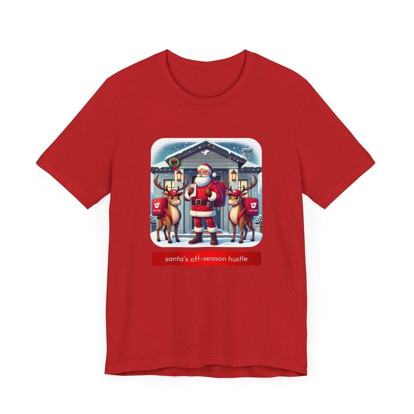 🎅 Santa's Off-Season Hustle 🍕 Unisex Tee ✨ Who knew Santa delivered more than presents? - Whippie's