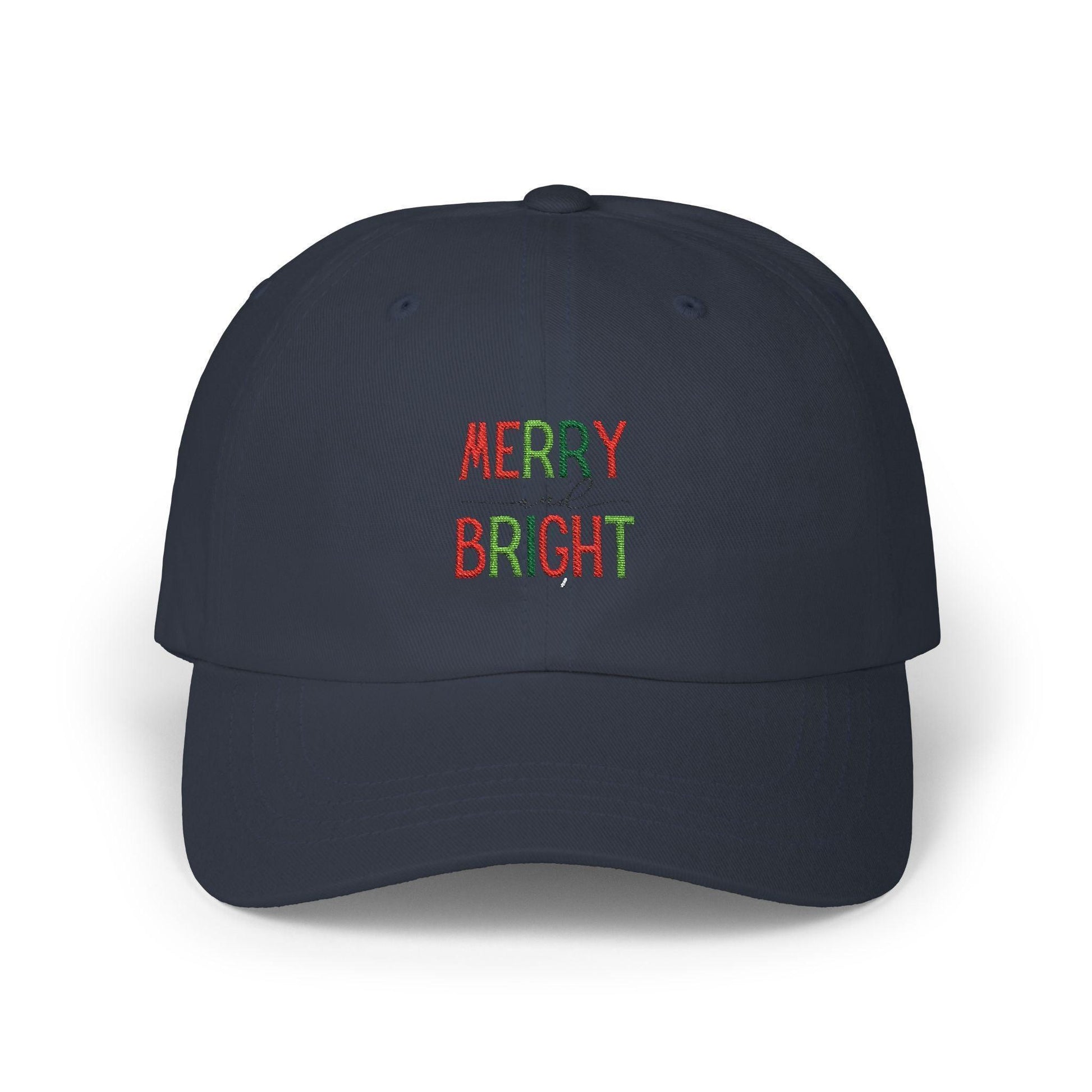 Merry and Bright - Embroidered Baseball Cap 🌈✨ - Whippie's