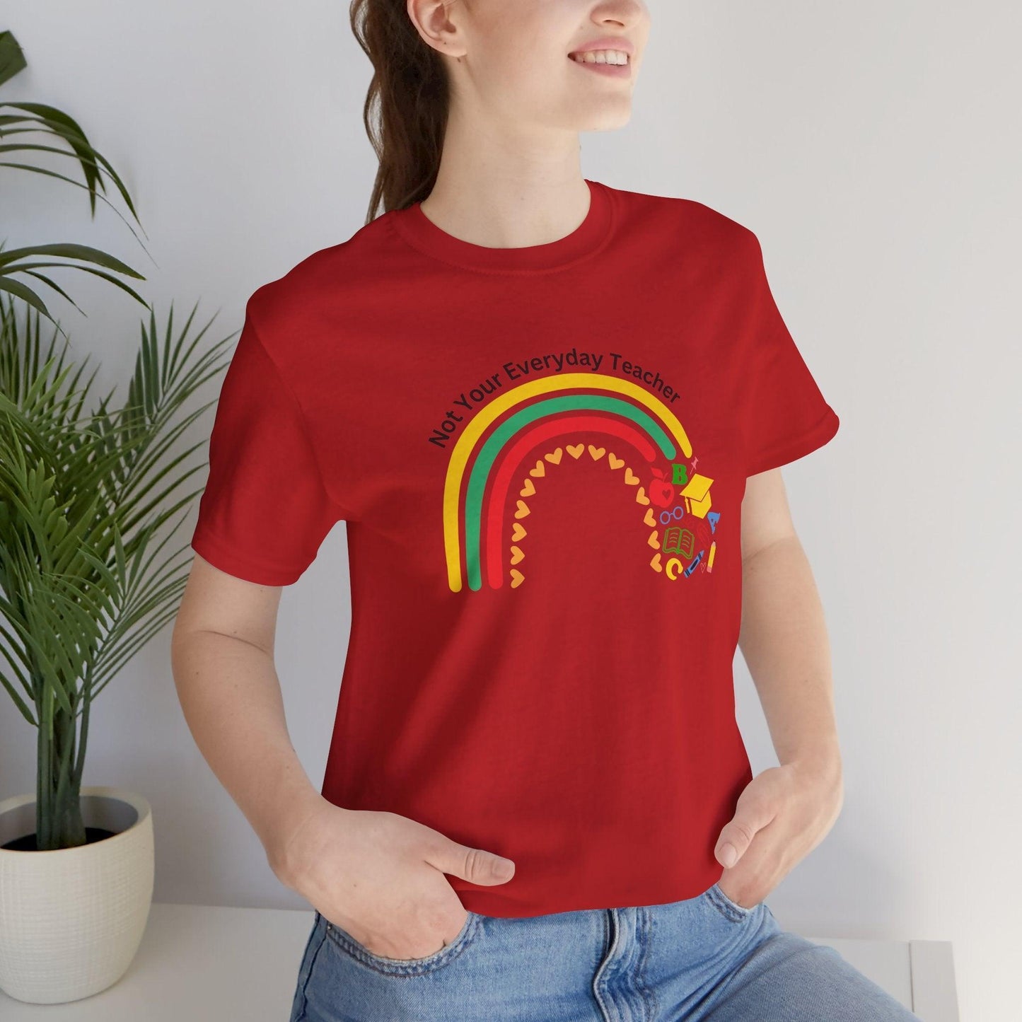 🌈 Not Your Everyday Teacher ❤️ Unisex Jersey Tee ✨ - Whippie's
