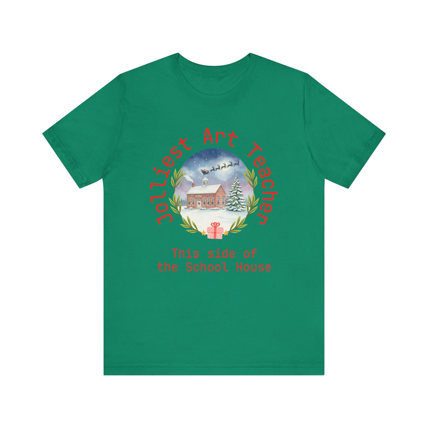 Jolliest Christmas School Tee - Personalizable Title