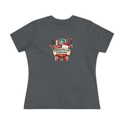Santa's Favorite Administrative Assistant - Women's Softstyle Tee - Whippie's