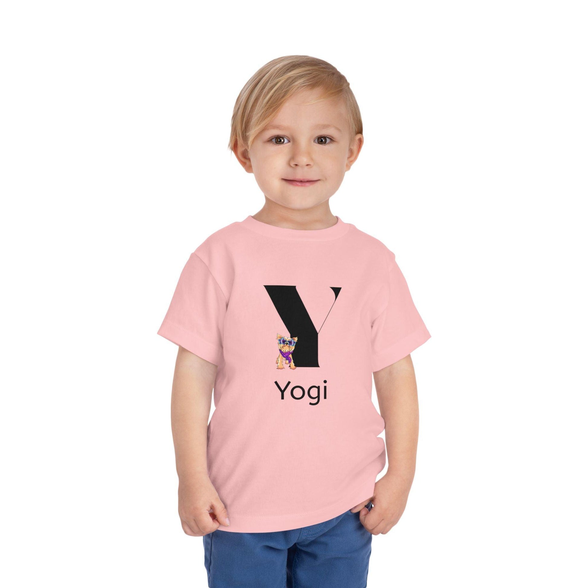 Alphabet Adventures: Letter Y - Yappy Yorkie Toddler Tee - Personalizable - Whippie's