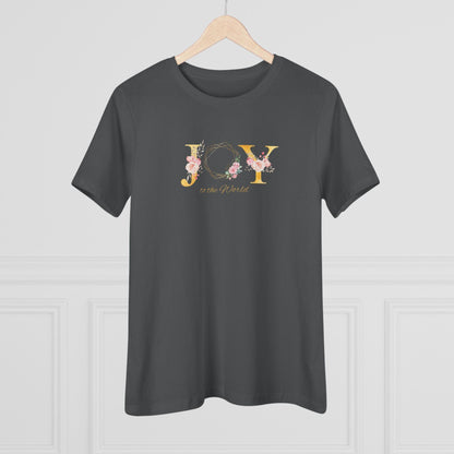 JOY to the World Women's Softstyle T-Shirt 🎄🌎💐 ✨ - Whippie's