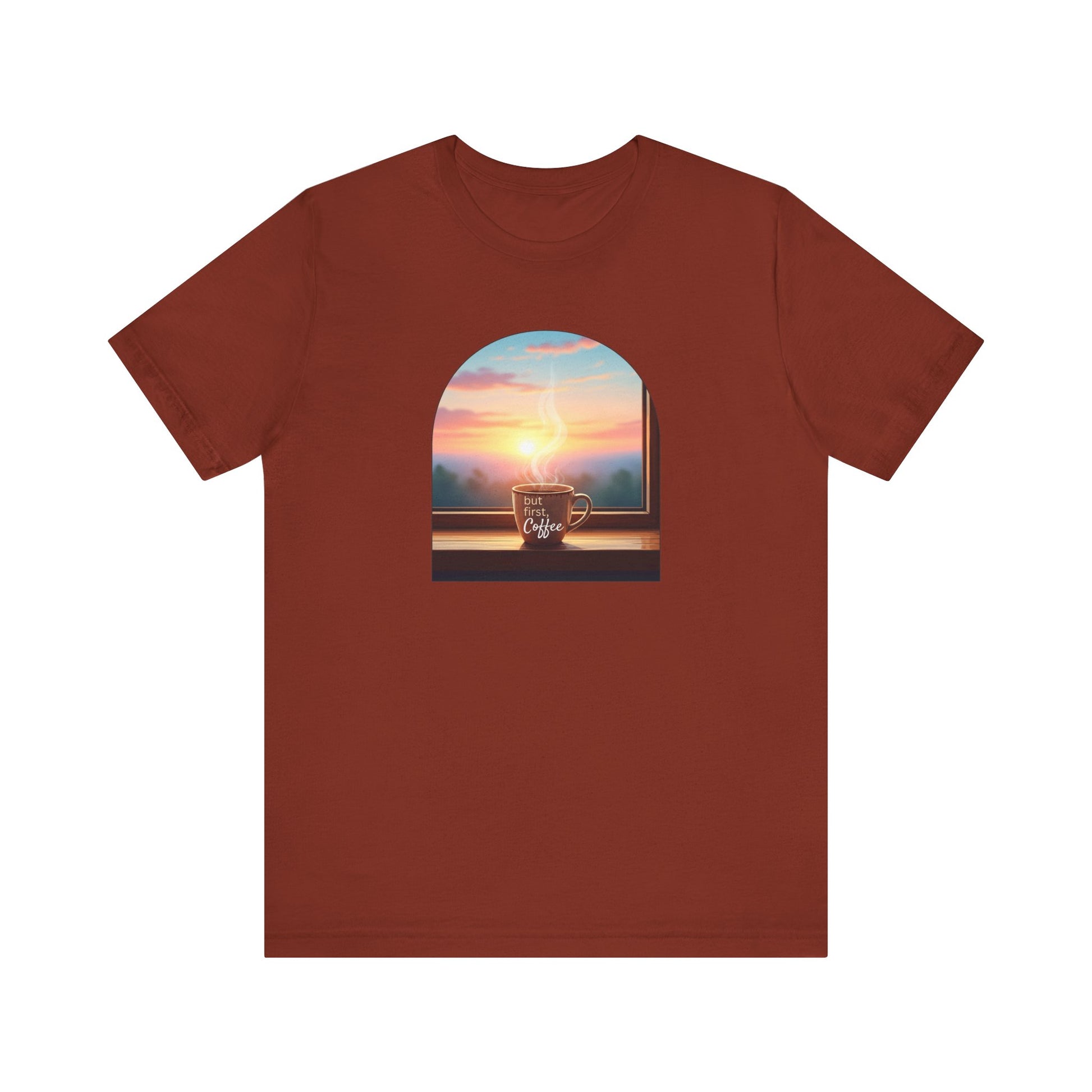 But First, Coffee - Unisex Jersey Tee - Whippie's
