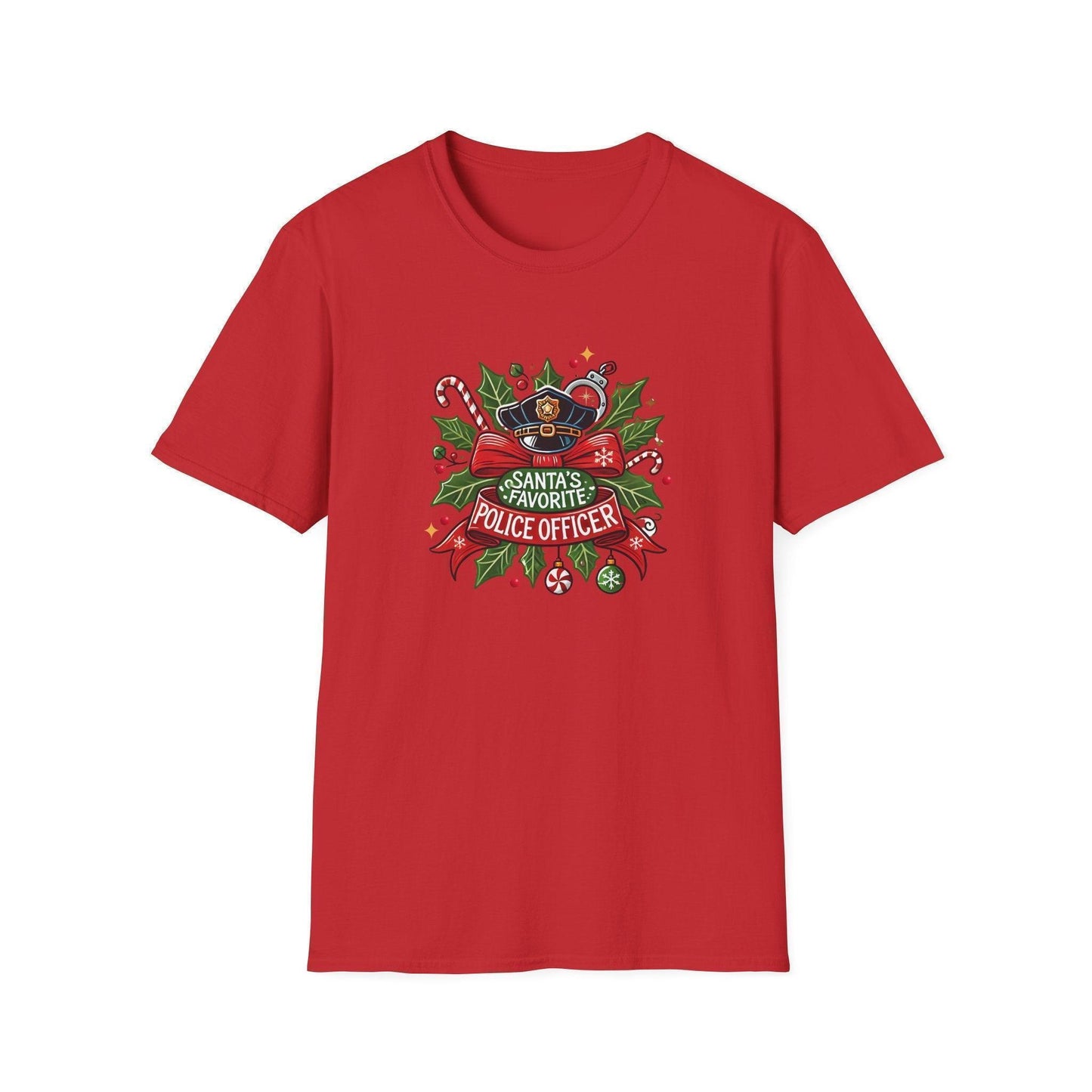 Santa's Favorite School Police Officer Unisex Tee 👮🎅 - Whippie's