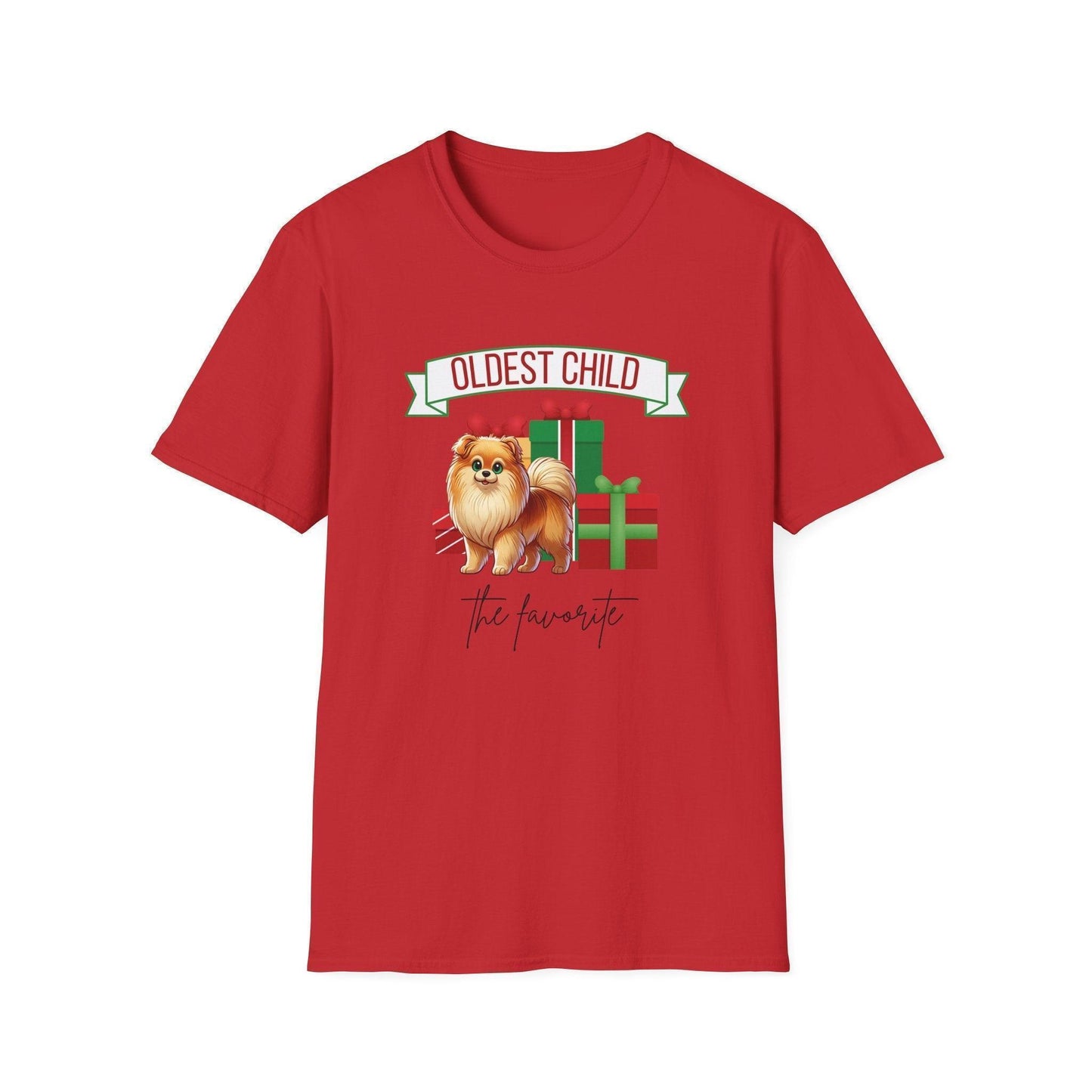 Oldest Child, The Favorite 🎁🐶 Pomeranian - Unisex Tee! 🎁👑 - Whippie's