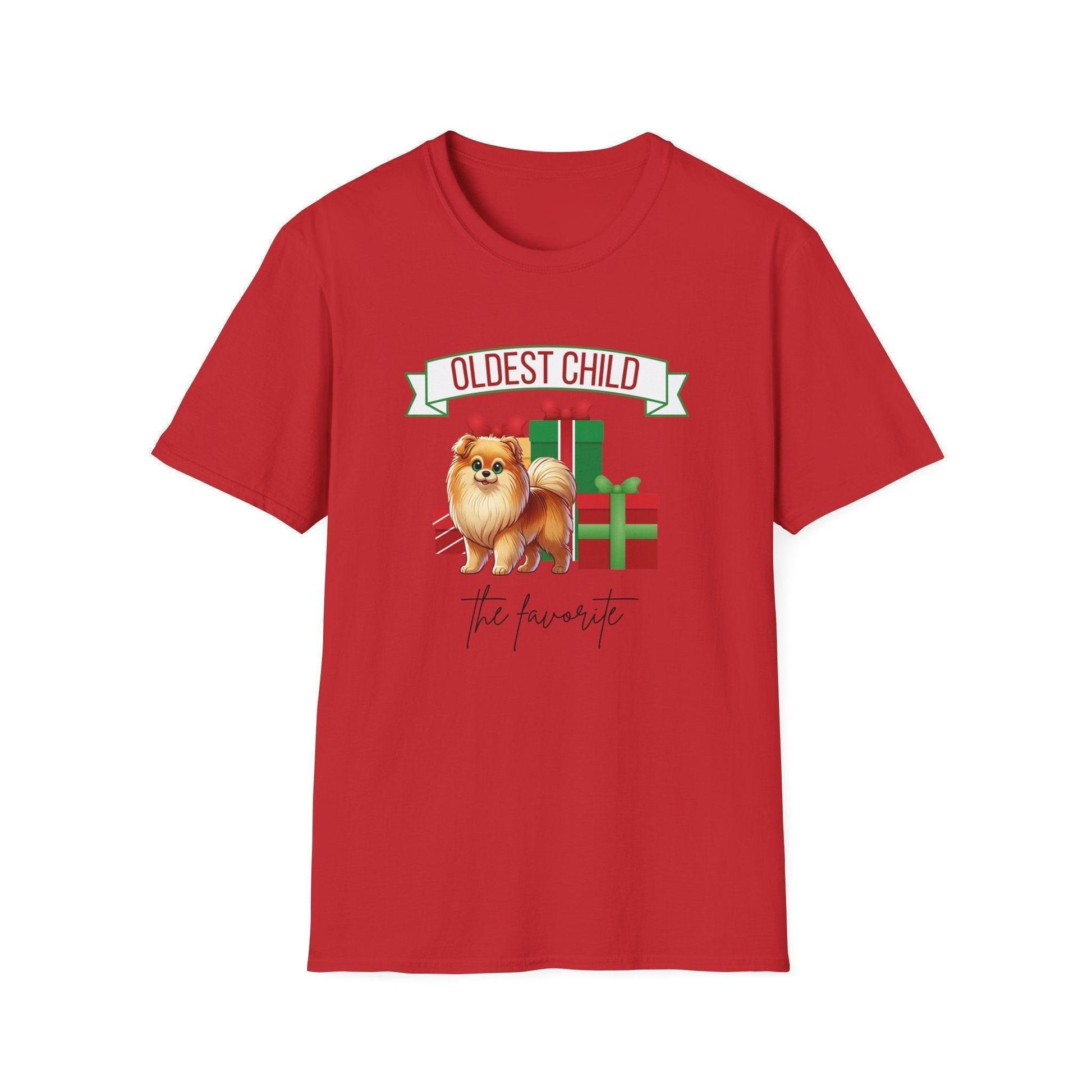 Oldest Child, The Favorite 🎁🐶 Pomeranian - Unisex Tee! 🎁👑 - Whippie's