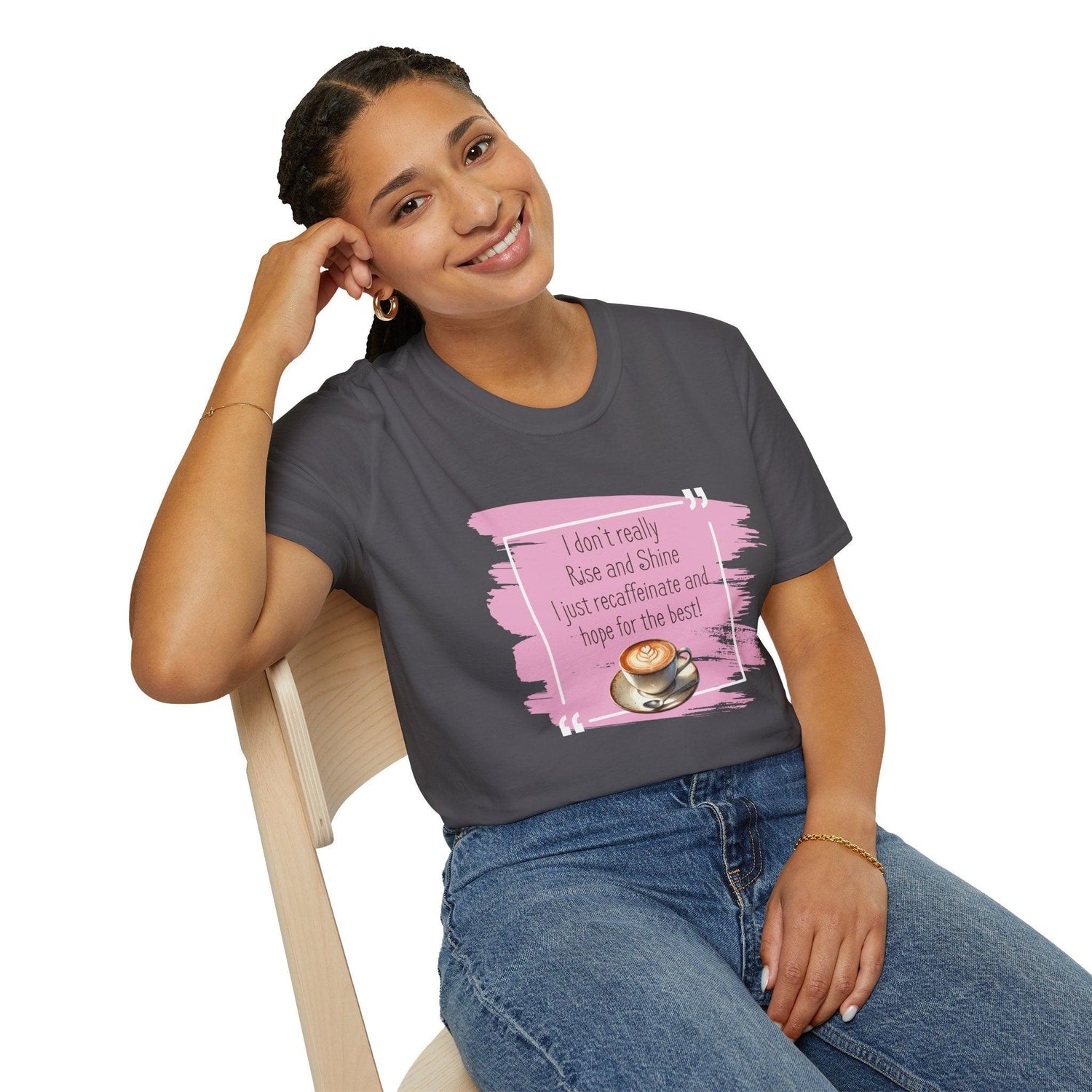 Recaffeinate & Hope Unisex Tee - But First, Coffee! ☕️💖 - Whippie's