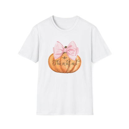 Thankful Pumpkin - A Heart Full of Gratitude! 🧡🎀 Unisex Tee - Whippie's