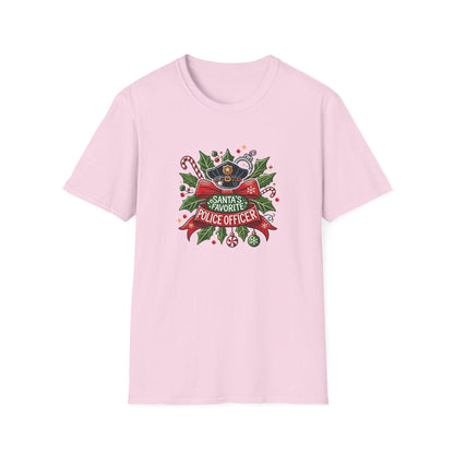 Santa's Favorite School Police Officer Unisex Tee 👮🎅 - Whippie's