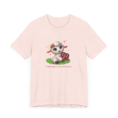 💖 I Only Have Eyes for Ewe! 🐑 Unisex Jersey Tee ✨ Spread the love this Valentine's Day! - Whippie's