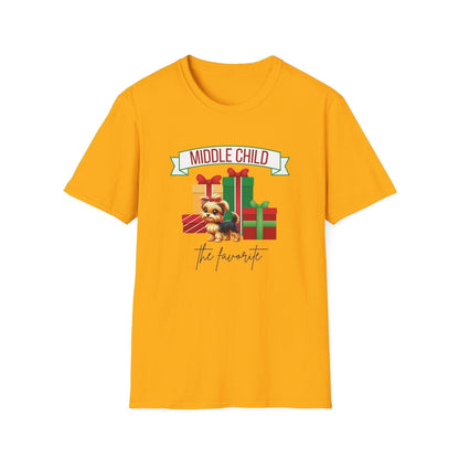 Middle Child, The Favorite 🎁🐶 Yorkie - Unisex Tee! 🎁👑 - Whippie's