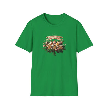 Christmas Calories Don't Count 🎅🎄 - Unisex Softstyle T-Shirt 🍪🎁 - Whippie's