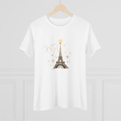 ✨ Joyeux Noël Women's Tee 🗼 A touch of Parisian elegance. - Whippie's