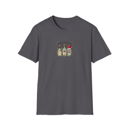 Gingle Bells, Gin All the Way! 🎄🎅🍸 - Unisex Softstyle T-shirt - Whippie's