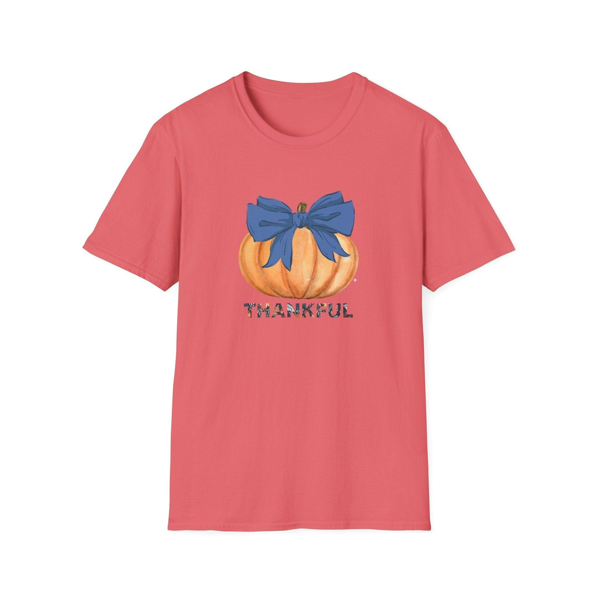 Thankful Pumpkin Tee - A Heart Full of Gratitude! 🧡💙 Unisex Tee - Whippie's