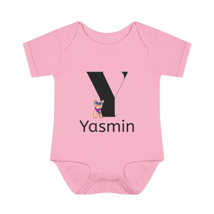 Alphabet Adventures: Letter Y - Yappy Yorkie Baby Onesie - Personalizable - Whippie's
