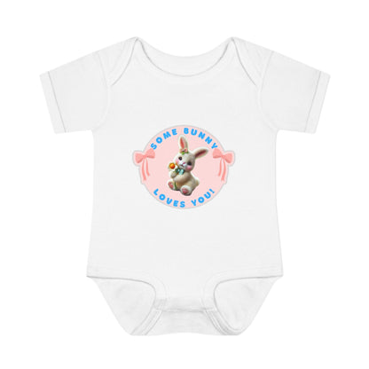 Some Bunny Loves You Baby Onesie - Hop into Easter with Adorable Style! 🐰💖 - Whippie's